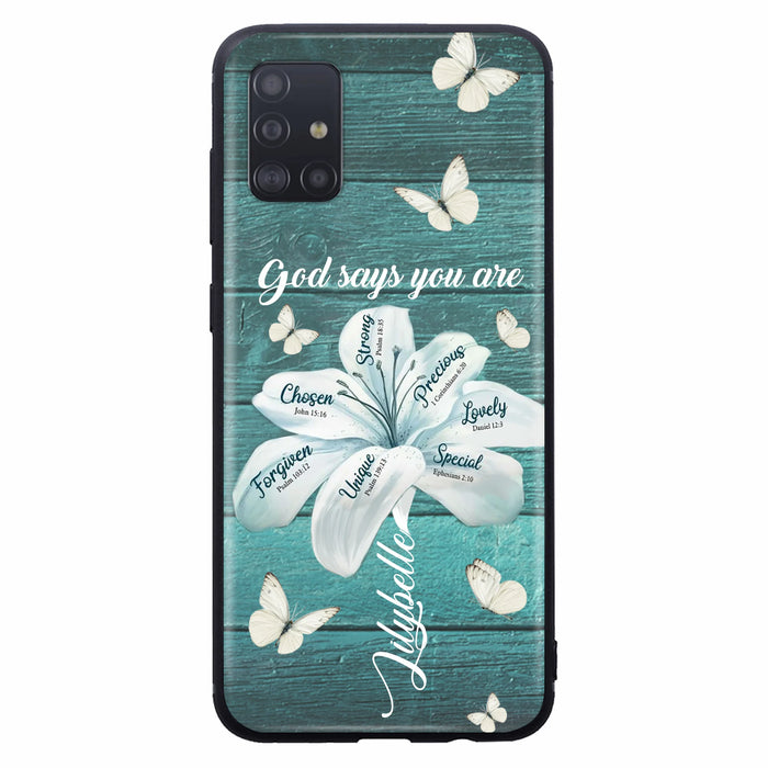 Custom Personalized Phone Case - Gods Says You Are - Case For Iphone Samsung - BR9N4C