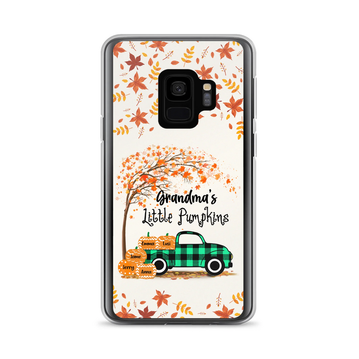 Custom Personalized Autumn Grandma's Pumpkins Phone Case - Gift For Grandma - Grandma's Little Pumpkins - Case For iPhone And Samsung
