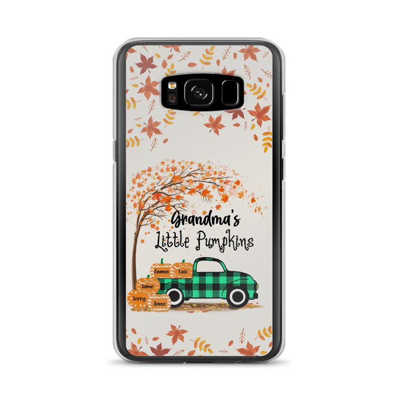 Custom Personalized Autumn Grandma's Pumpkins Phone Case - Gift For Grandma - Grandma's Little Pumpkins - Case For iPhone And Samsung