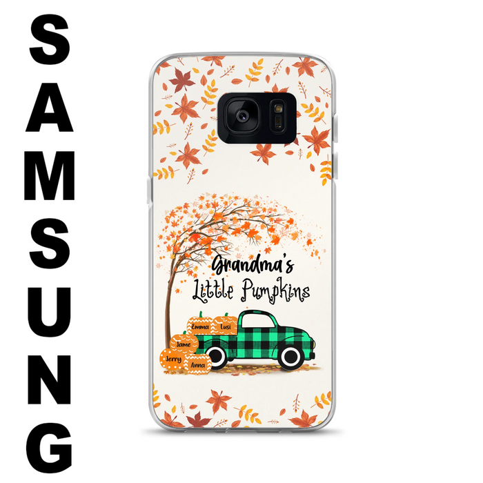Custom Personalized Autumn Grandma's Pumpkins Phone Case - Gift For Grandma - Grandma's Little Pumpkins - Case For iPhone And Samsung