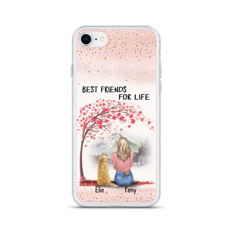 Personalized Pet Mom Phone Case - Mom With Upto 5 Pets - Best Friends For Life