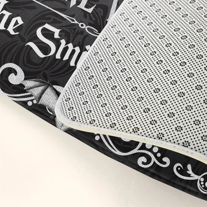 Personalized Gothic Doormat - Halloween Gift Idea For Family - The Strange & Unusual All Are Welcome