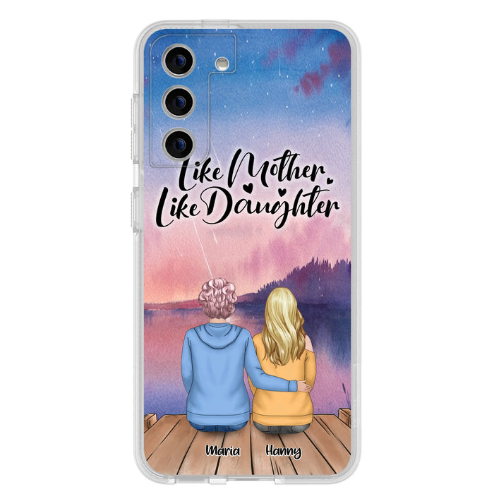 Custom Personalized Mom Phone Case - Gifts For Dog Lovers With Upto 3 Dogs - Like Mother Like Daughter