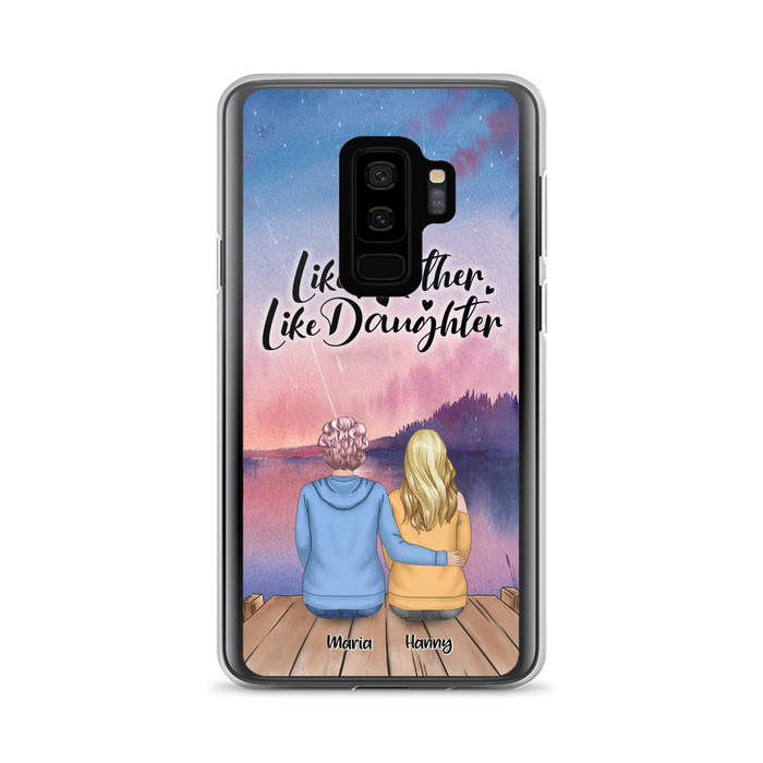 Custom Personalized Mom Phone Case - Gifts For Dog Lovers With Upto 3 Dogs - Like Mother Like Daughter