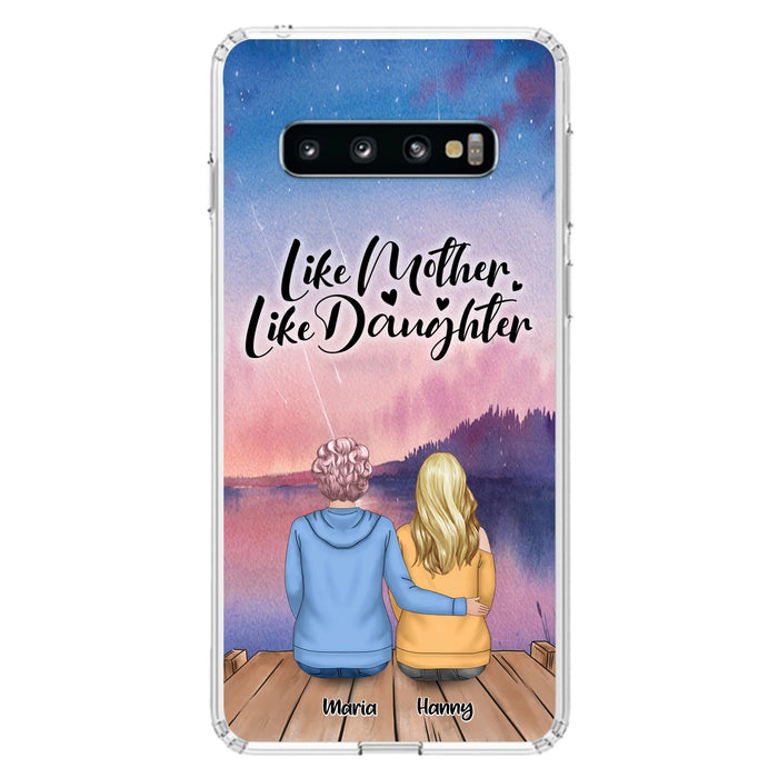 Custom Personalized Mom Phone Case - Gifts For Dog Lovers With Upto 3 Dogs - Like Mother Like Daughter