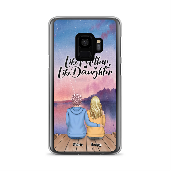 Custom Personalized Mom Phone Case - Gifts For Dog Lovers With Upto 3 Dogs - Like Mother Like Daughter