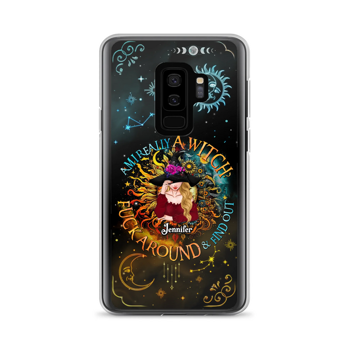 Custom Personalized Witch Phone Case - Gift Idea For Halloween/Witch Lovers - Am I Really A Witch Fuck Around & Find Out - Case For iPhone &  Samsung