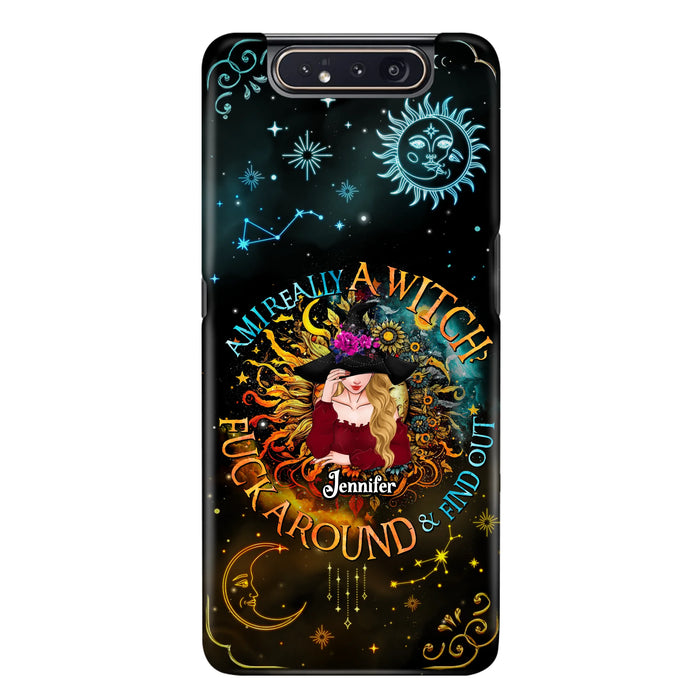 Custom Personalized Witch Phone Case - Gift Idea For Halloween/Witch Lovers - Am I Really A Witch Fuck Around & Find Out - Case For iPhone &  Samsung