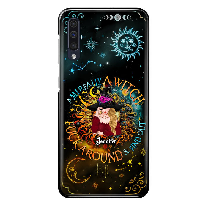 Custom Personalized Witch Phone Case - Gift Idea For Halloween/Witch Lovers - Am I Really A Witch Fuck Around & Find Out - Case For iPhone &  Samsung