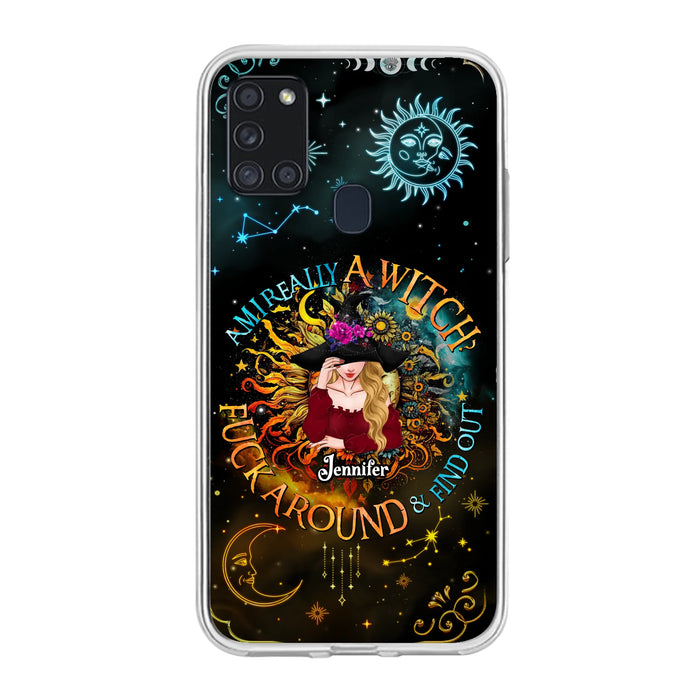 Custom Personalized Witch Phone Case - Gift Idea For Halloween/Witch Lovers - Am I Really A Witch Fuck Around & Find Out - Case For iPhone &  Samsung