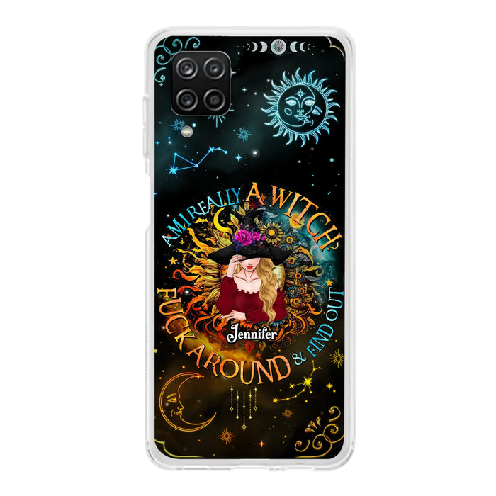 Custom Personalized Witch Phone Case - Gift Idea For Halloween/Witch Lovers - Am I Really A Witch Fuck Around & Find Out - Case For iPhone &  Samsung