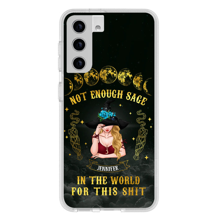 Custom Personalized Witch Phone Case - Gift For Halloween/Witch - Not Enough Sage In The World - Case for iPhone/Samsung