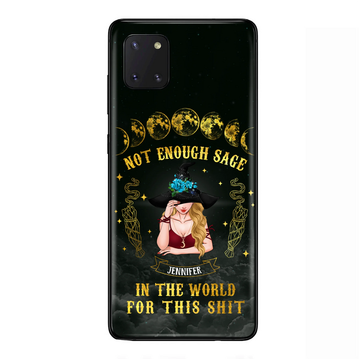 Custom Personalized Witch Phone Case - Gift For Halloween/Witch - Not Enough Sage In The World - Case for iPhone/Samsung