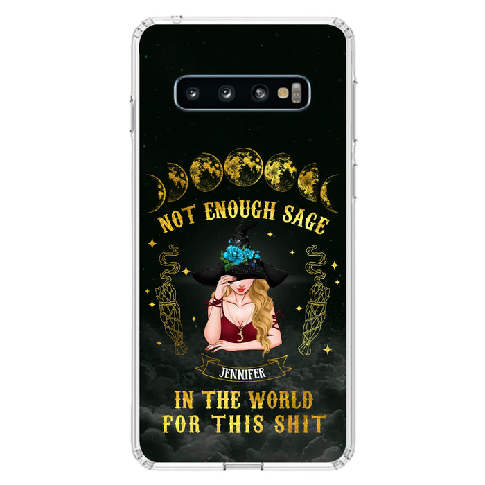 Custom Personalized Witch Phone Case - Gift For Halloween/Witch - Not Enough Sage In The World - Case for iPhone/Samsung