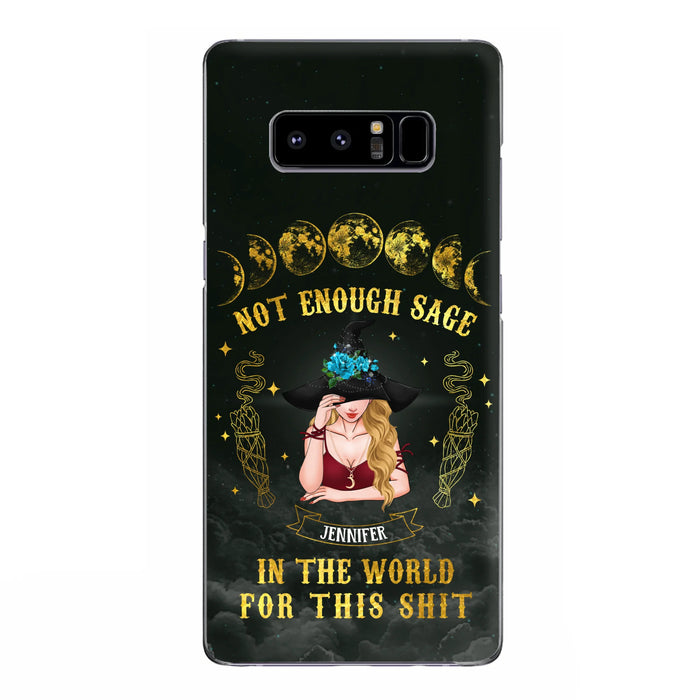 Custom Personalized Witch Phone Case - Gift For Halloween/Witch - Not Enough Sage In The World - Case for iPhone/Samsung