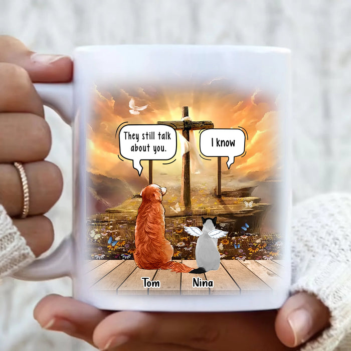 Personalized Memorial Pet Coffee Mug - Up to 3 Pets - Memorial Gift For Dog/Cat Lover