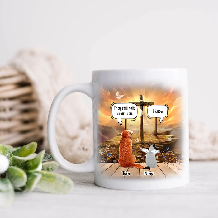 Personalized Memorial Pet Coffee Mug - Up to 3 Pets - Memorial Gift For Dog/Cat Lover