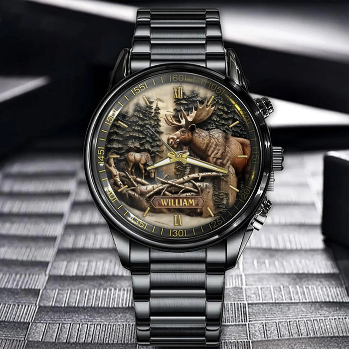 Personalized Hunting Watch - Gift Idea For Hunting Lover/Dad/Christmas