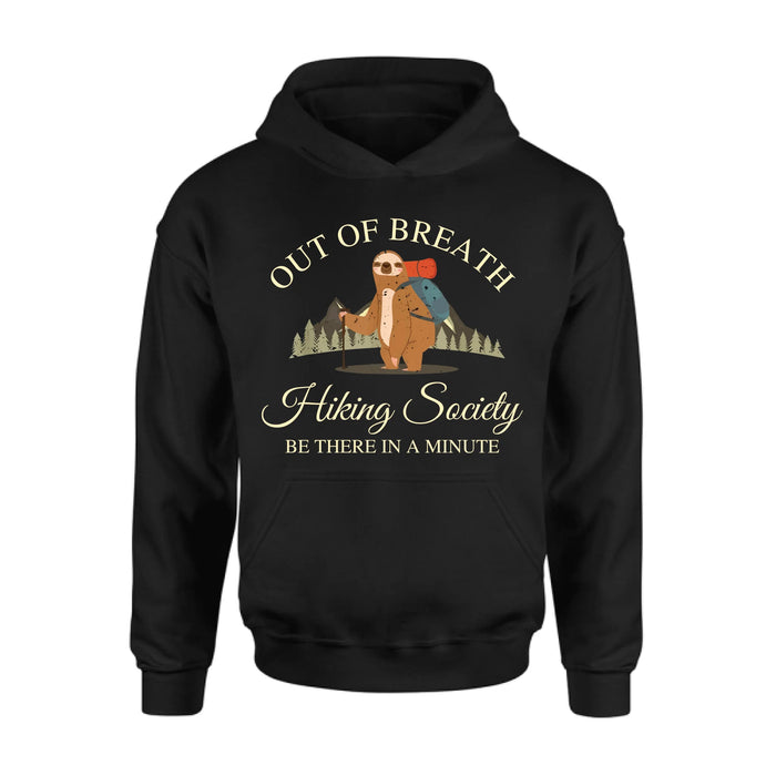 Personalized Camping/ Hiking Hoodies/ T-Shirt/Long Sleeve/Sweater - Gift Idea For Camping/ Hiking Lover - Out Of Breath Hiking Society