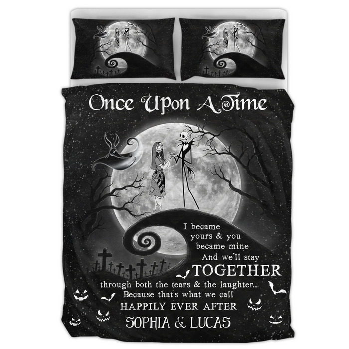 Personalized Nightmare Couple Quilt Bed Sets – Gift for Couples - You Are My Happy Ending