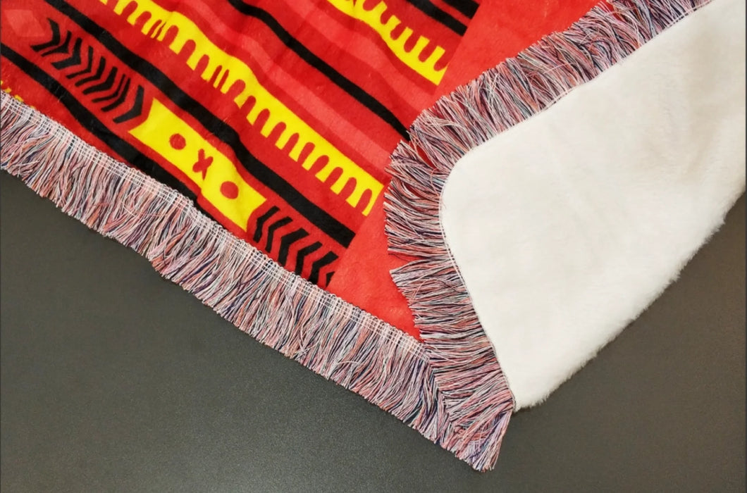 Personalized Witch By Natural Ultra-Soft Fringe Blanket - Halloween Gift Idea