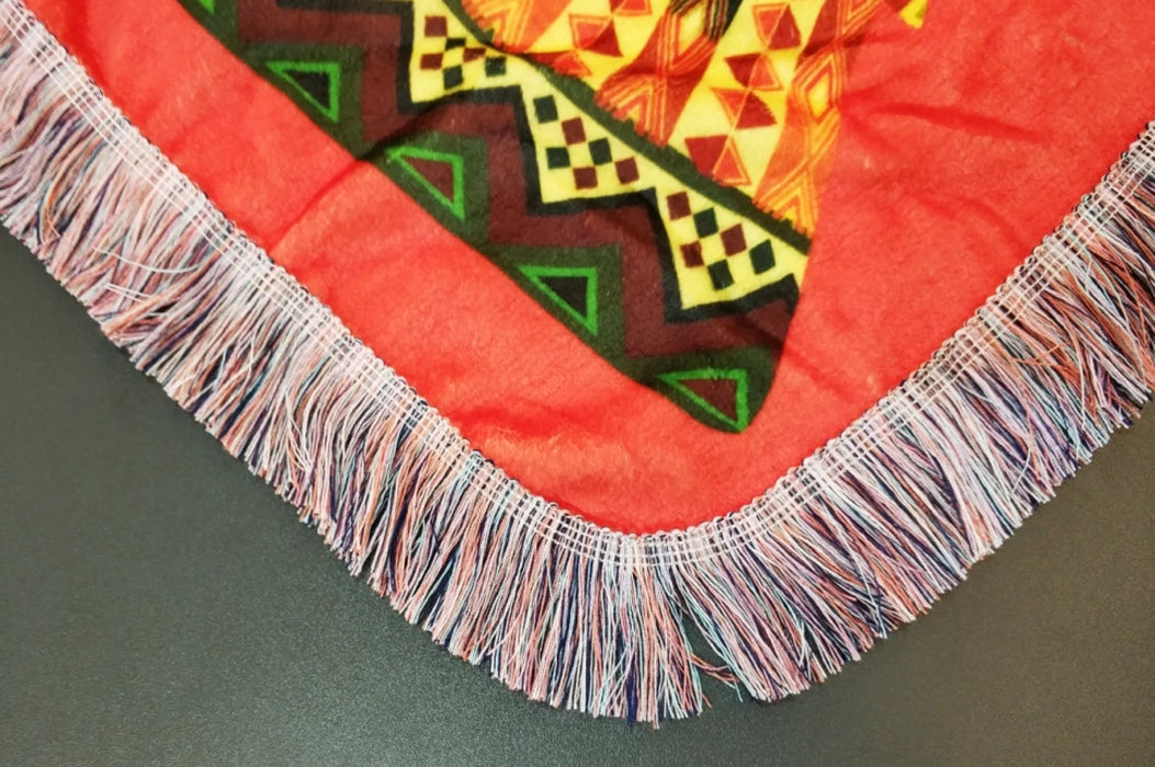 Personalized Witch By Natural Ultra-Soft Fringe Blanket - Halloween Gift Idea