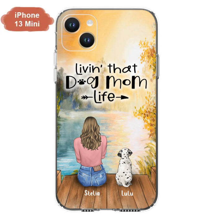 Custom Personalized Dog Mom Phone Case - Gift for Dog Lovers - iPhone & Samsung Case with upto 4 Dogs