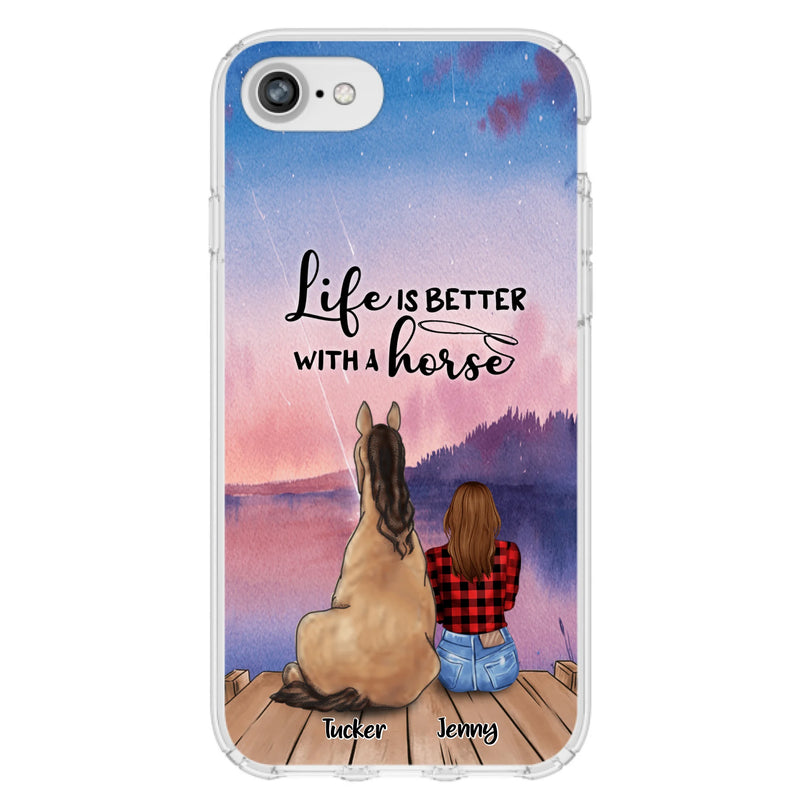 Personalized Horse/Dog Mom Phone Case - Upto 2 Horses and 3 Dogs - 9AGKN2