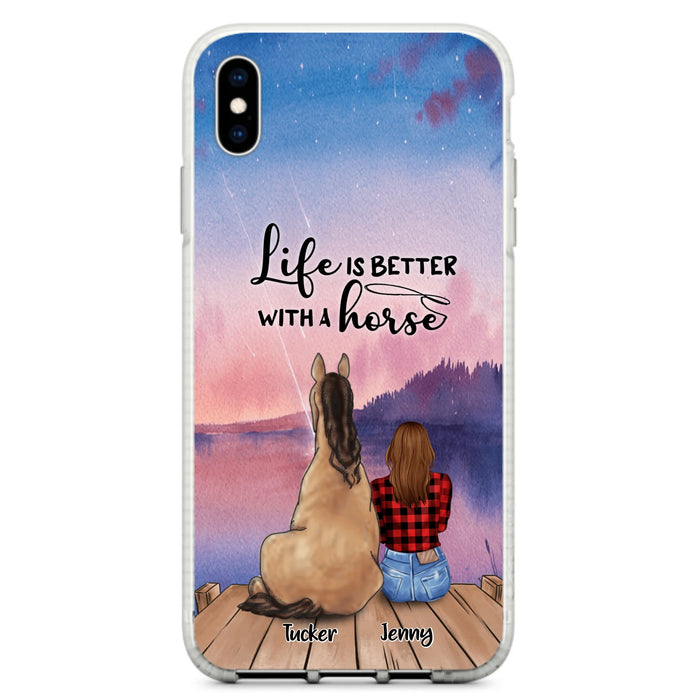 Personalized Horse/Dog Mom Phone Case - Upto 2 Horses and 3 Dogs - 9AGKN2