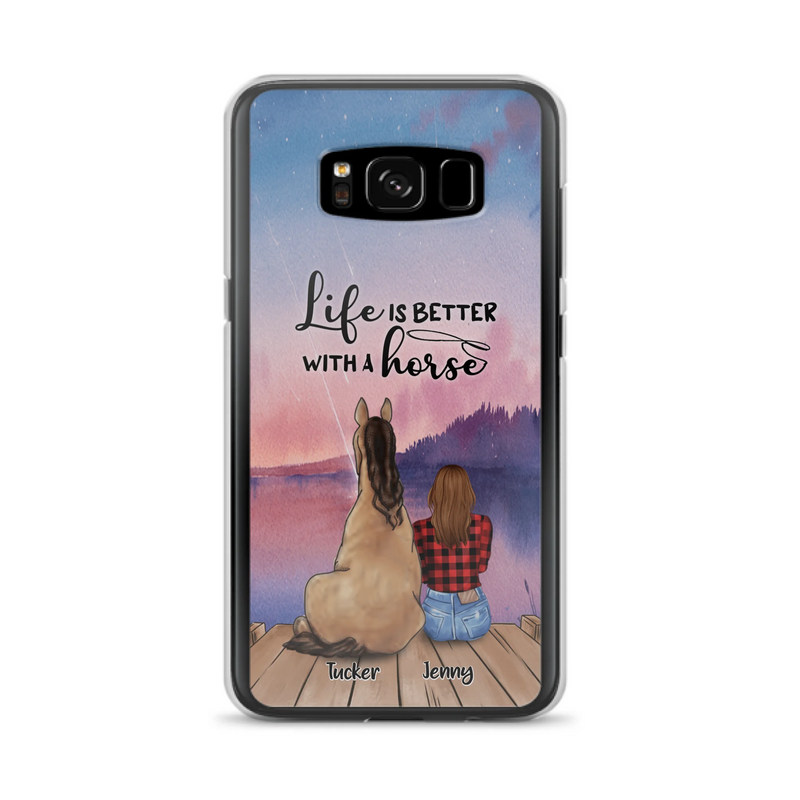Personalized Horse/Dog Mom Phone Case - Upto 2 Horses and 3 Dogs - 9AGKN2
