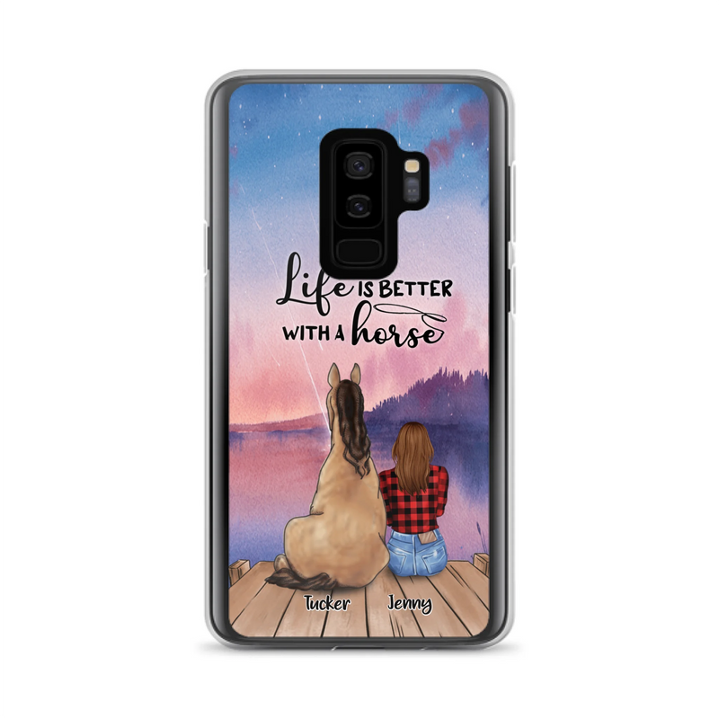 Personalized Horse/Dog Mom Phone Case - Upto 2 Horses and 3 Dogs - 9AGKN2