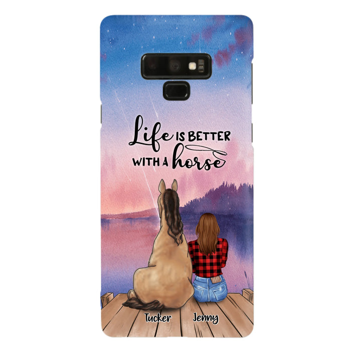 Personalized Horse/Dog Mom Phone Case - Upto 2 Horses and 3 Dogs - 9AGKN2