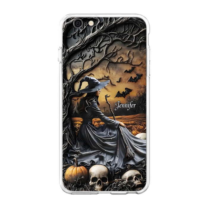 Custom Personalized Witch Phone Case For iPhone/ Samsung- Halloween/ Birthday Gift Idea For Yourself, Women, Witch Lovers