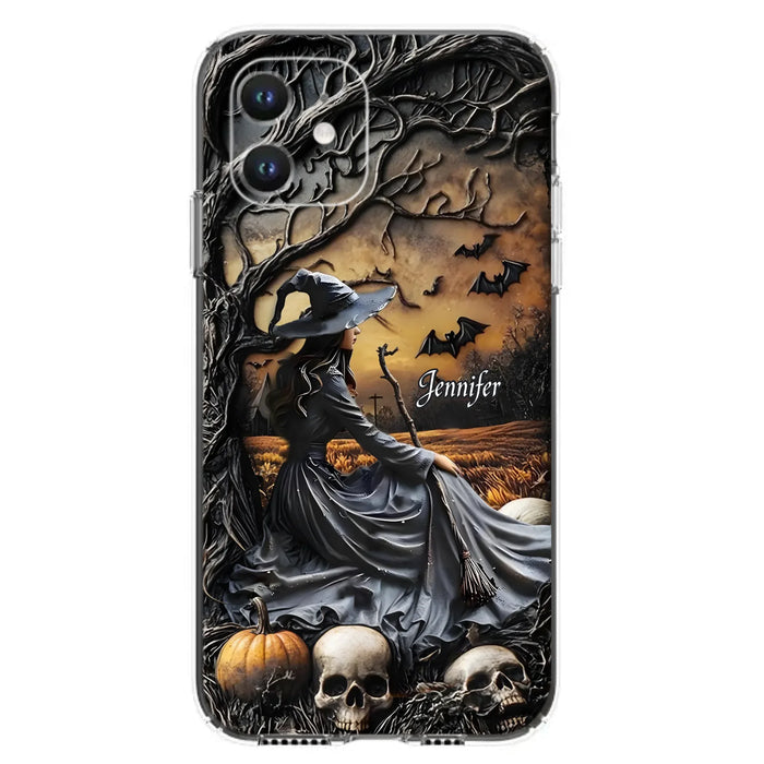 Custom Personalized Witch Phone Case For iPhone/ Samsung- Halloween/ Birthday Gift Idea For Yourself, Women, Witch Lovers