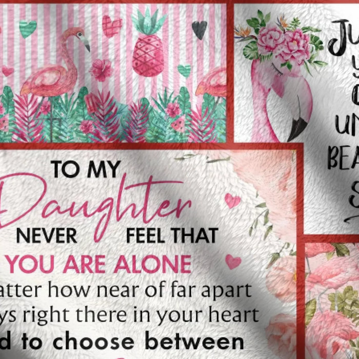 Personalized To My Daughter Fleece Throw Blanket/ Quilt - Gift Idea To Daughter - You Will Always Be My Baby Girl