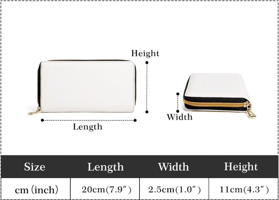 Personalized To My Mother-in-Law Long Wallet – Custom Name Zipper Wallet – Bonus Mom Gift from Daughter-in-Law