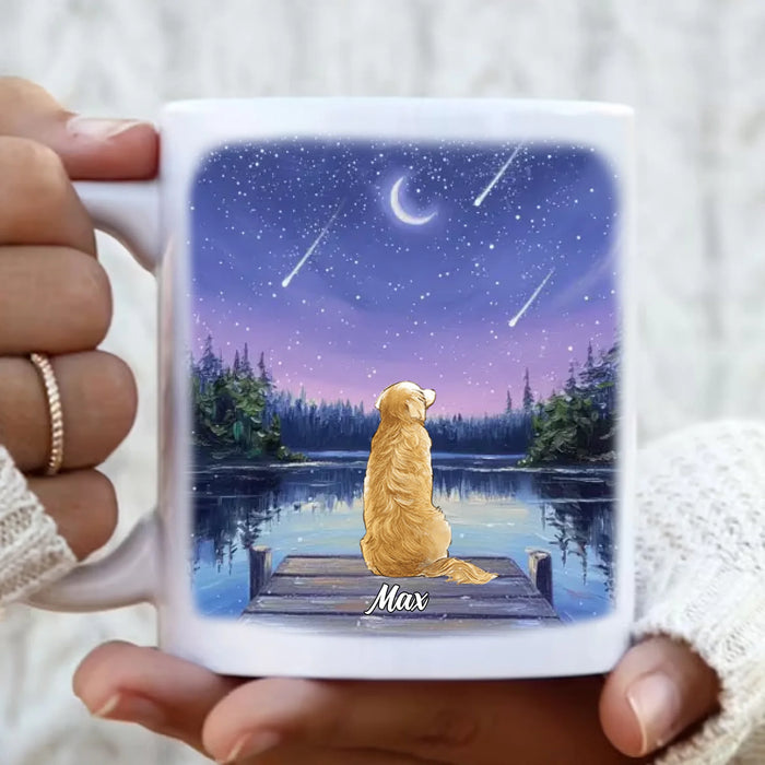 Personalized Pet Coffee Mug – Custom Up to 6 Pets – Pet Night Sky Mug – Gift for Pet Lovers