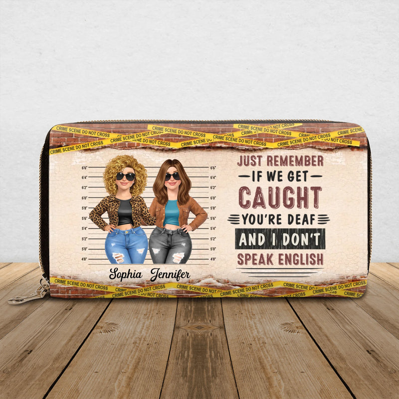 Personalized Funny Mom & Daughter Long Wallet - Sarcastic Quote Gift for Mom, Best Friends Mother’s Day Gift