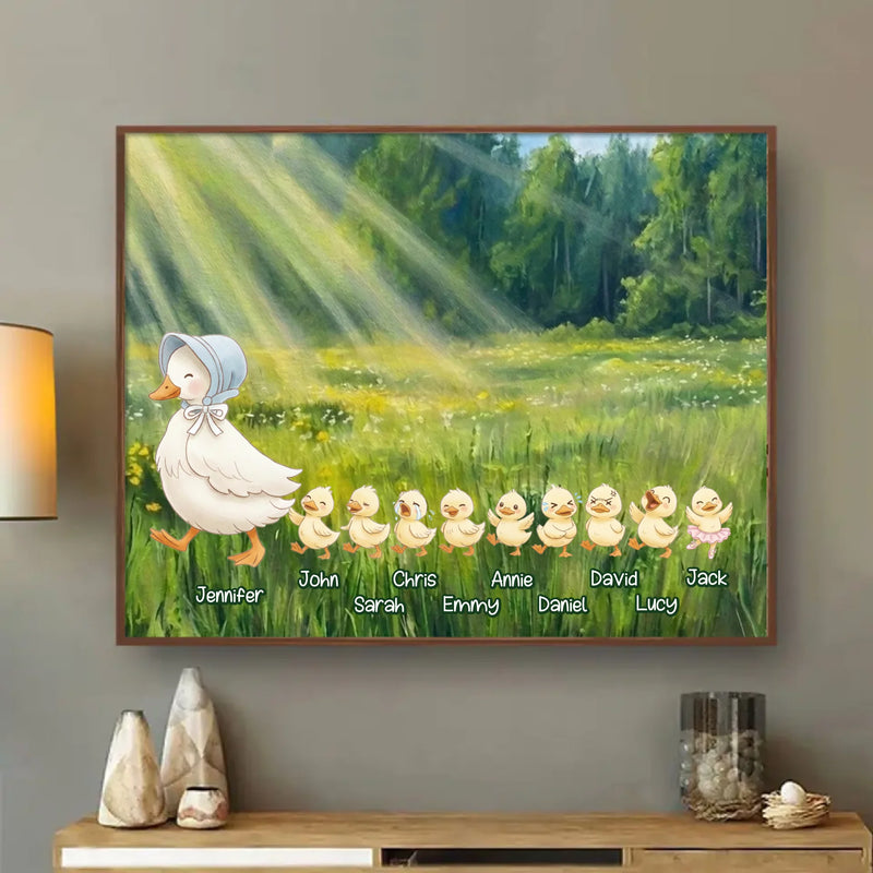 Personalized Goose Poster - Mother's Day Gift Idea For Grandma/ Nana with up to 9 Grandkids