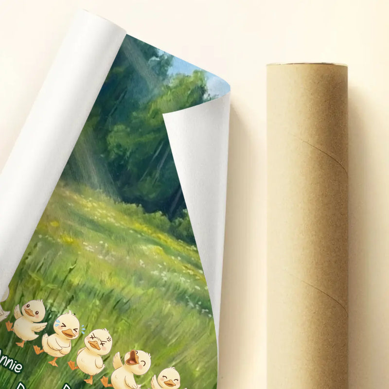 Personalized Goose Poster - Mother's Day Gift Idea For Grandma/ Nana with up to 9 Grandkids