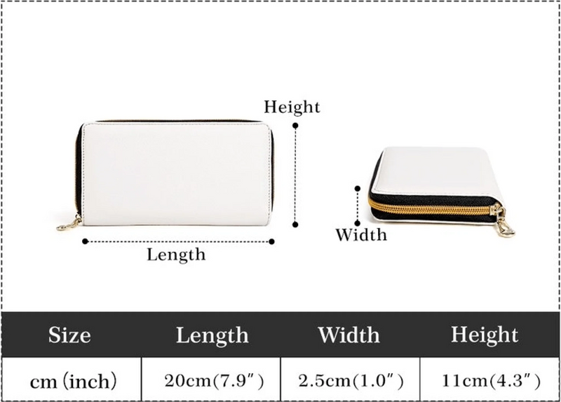 Personalized Mother and Daughter Long Wallet - Mother & Daughter Forever Linked Together - Mother's Day Gift Idea For Mom