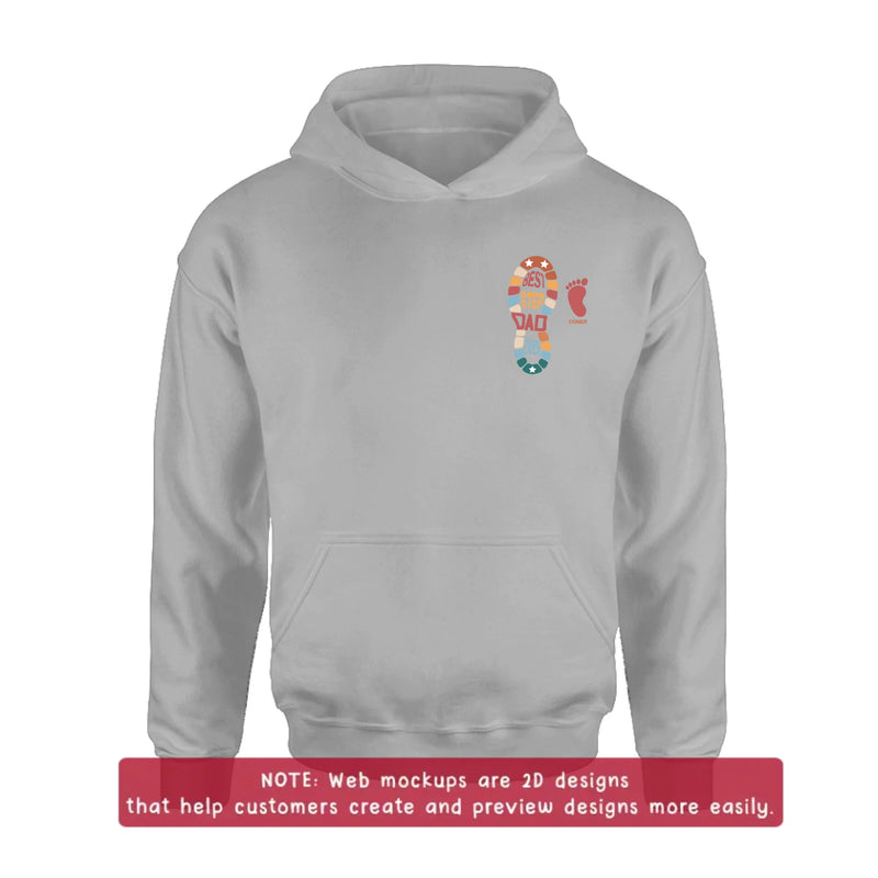 Personalized Best Step Dad Ever Embroidered Shirt/ Hoodie - Father's Day Gift - Up to 5 Kids