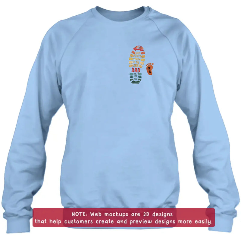 Personalized Dad Embroidered Shirt/ Hoodie - Happy Father's Day To The Best Dad - Gift From Kids - Up to 5 Kids