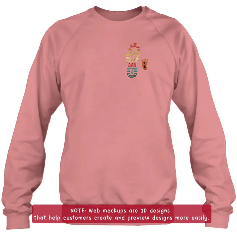 Personalized Dad Embroidered Shirt/ Hoodie - Happy Father's Day To The Best Dad - Gift From Kids - Up to 5 Kids