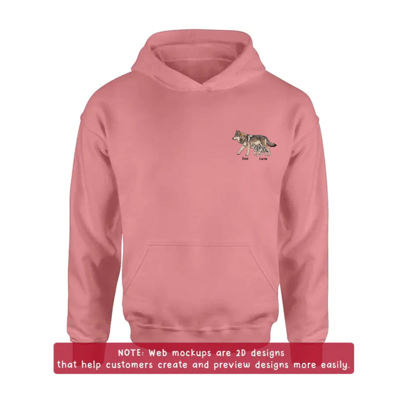Personalized Dad Embroidered Shirt/ Hoodie - Meaningful Father's Day Gift - Up to 7 Kids