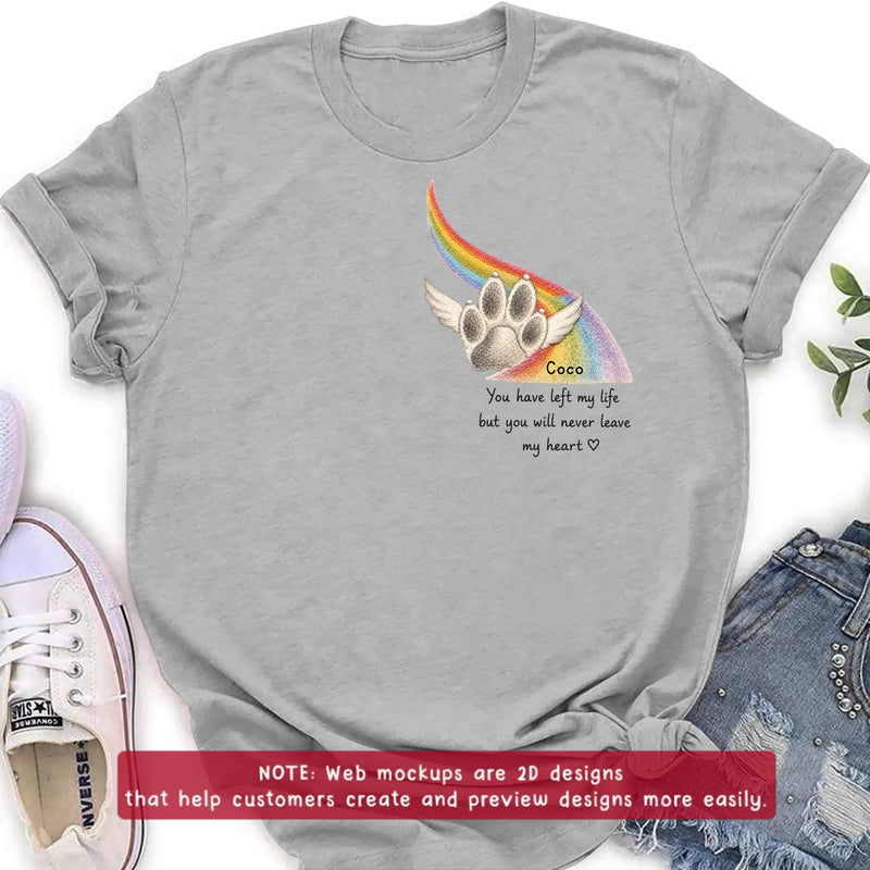 Personalized Embroidered Pet Memorial Shirt/ Hoodie with Up to 3 Pets – Custom Rainbow Bridge Dog Memorial, Pet Loss Sympathy Gift