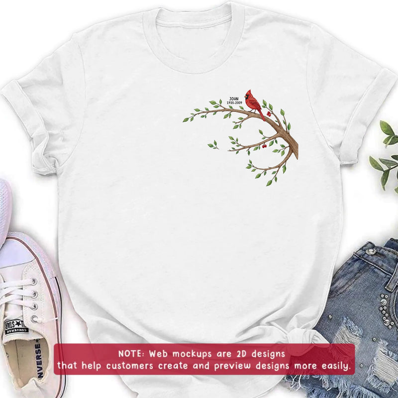 Personalized Family Memorial Tree Embroidered Shirt/ Hoodie - Memorial Gift with Names & Dates, Family Tree Keepsake