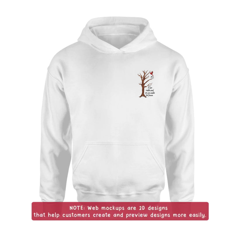 Personalized Memorial Tree Embroidered Shirt/ Hoodie - Custom Name & Dates - Up to 5 People - If Love Could've Saved You, You Would've Lived Forever