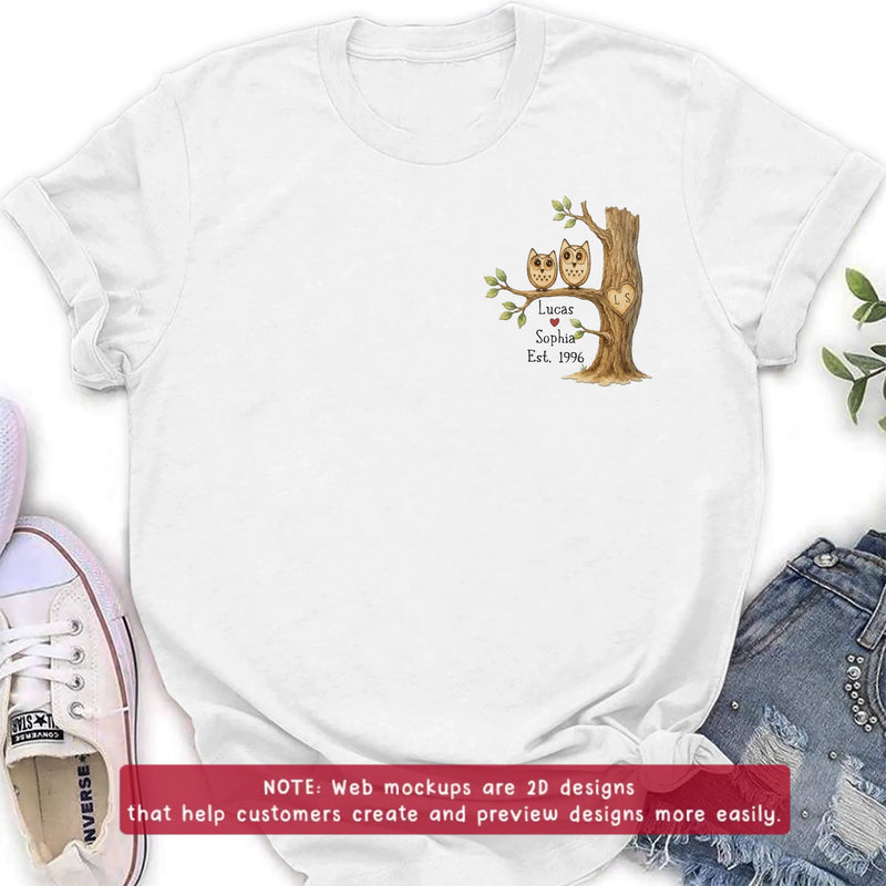 Personalized Old Bird Couple Embroidered Shirt/ Hoodie - Anniversary Gift Idea For Couple/ Husband And Wife