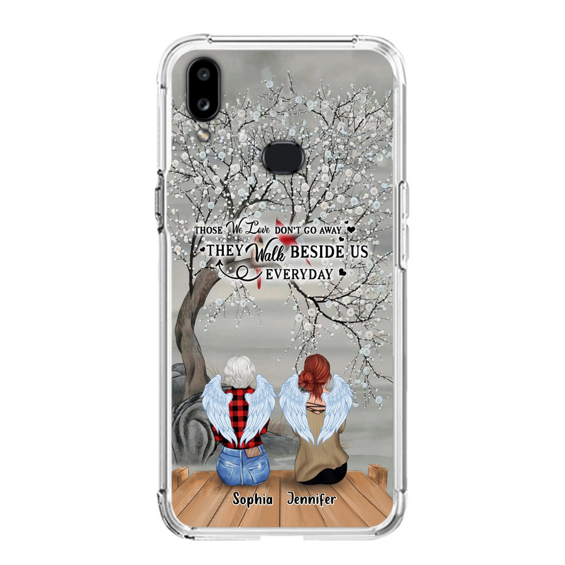 Custom Personalized Memorial Family Member Loss Phone Case - Up to 5 People - Memorial Gift Idea - Those We Love Don't Go Away - Case For iPhone And Samsung